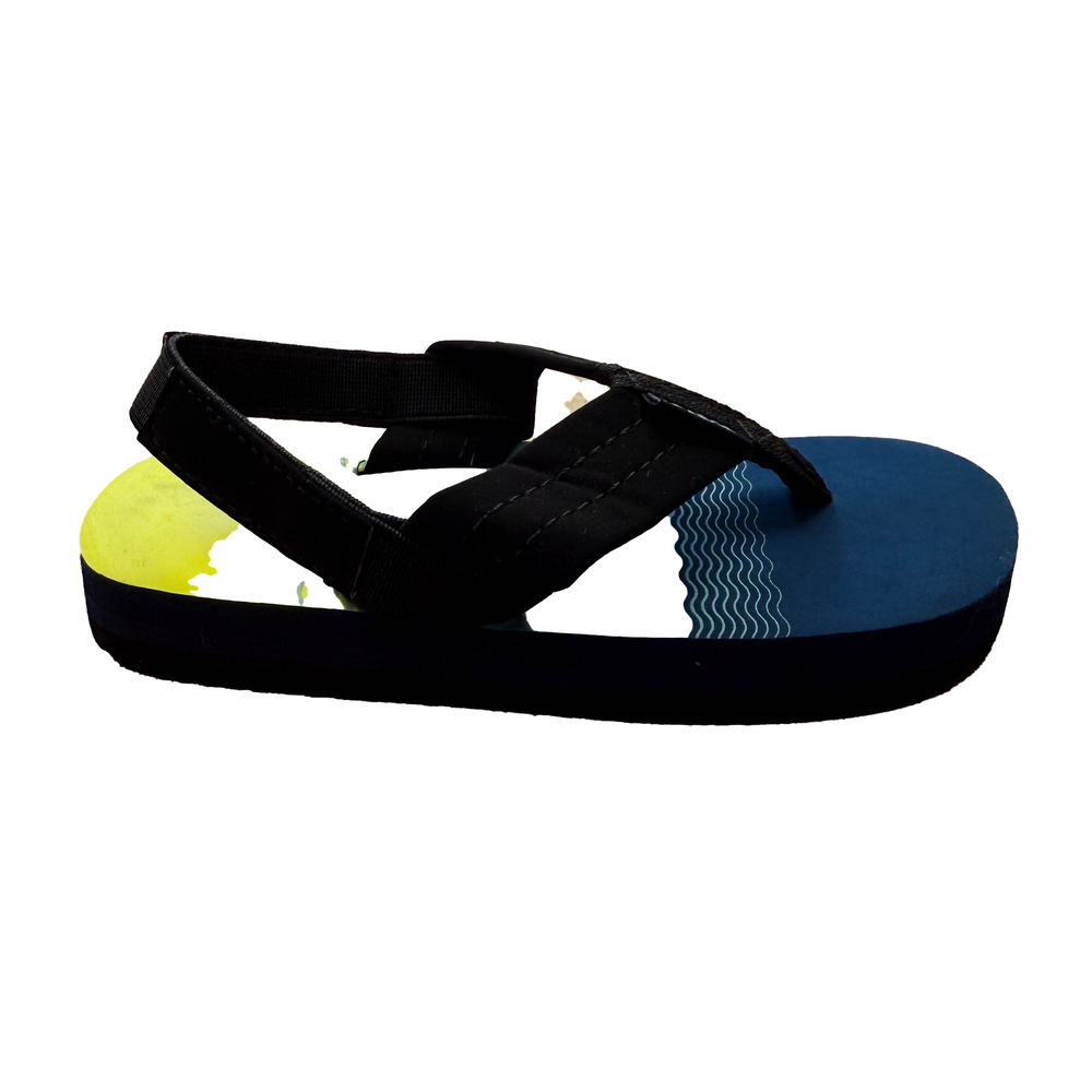 Krabor Boys Blue | Black Flip Flops size: 8-10 Toddler